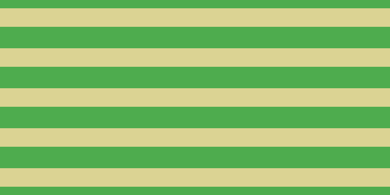 #4eac4e, #dbd393 horizontal lines, thirty-eight pixels wide, forty-four pixels apart
