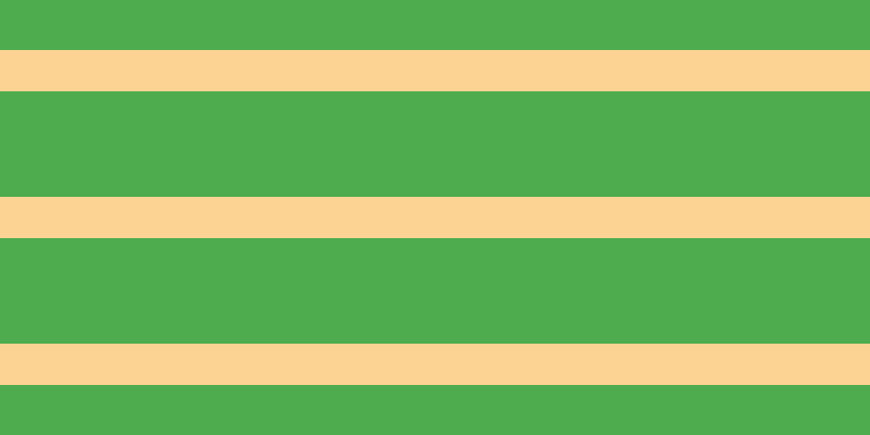 #4eac4e, #fcd393 horizontal lines, thirty-eight pixels wide, ninety-seven pixels apart
