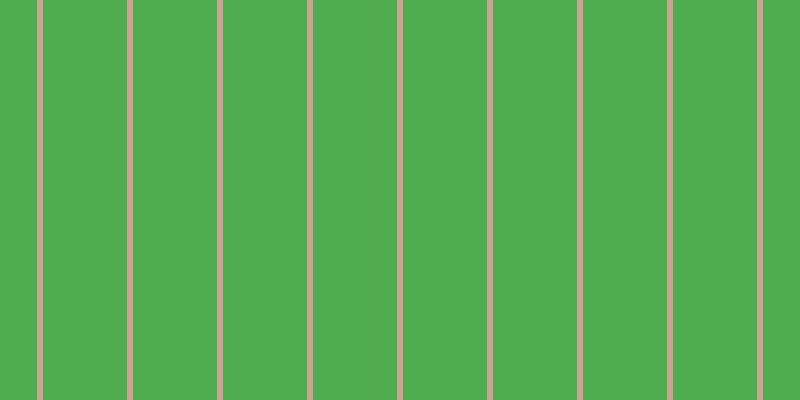 #4eac4e, #caa393 vertical lines, six pixels wide, eighty-four pixels apart
