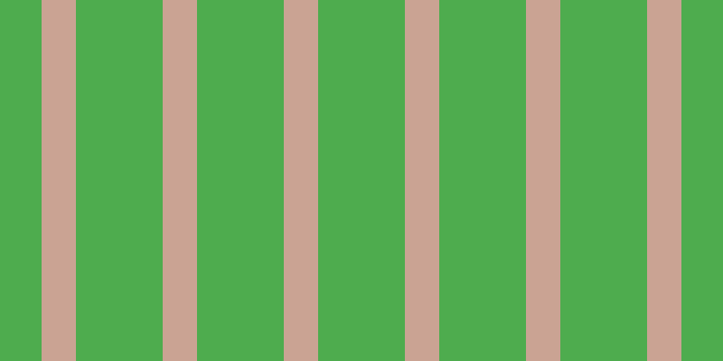 #4eac4e, #caa393 vertical lines, thirty-eight pixels wide, ninety-six pixels apart