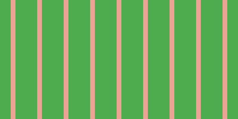 #4eac4e, #eba393 vertical lines, sixteen pixels wide, seventy-three pixels apart