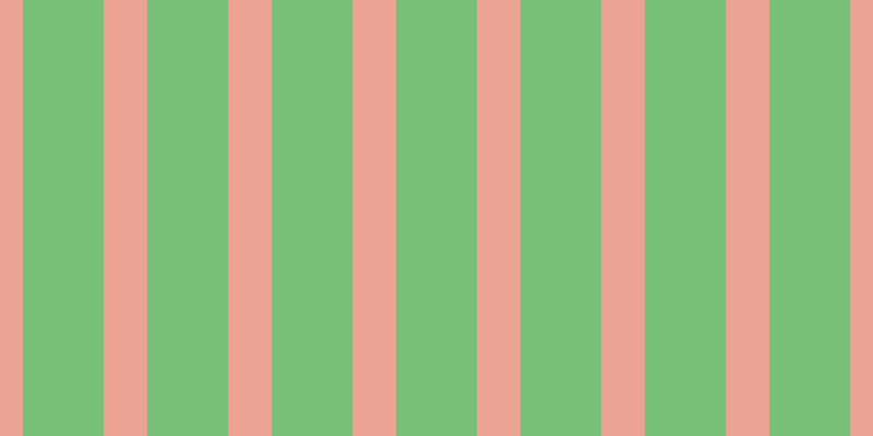#4eac4e (75%), #eba393 vertical lines, forty pixels wide, seventy-four pixels apart