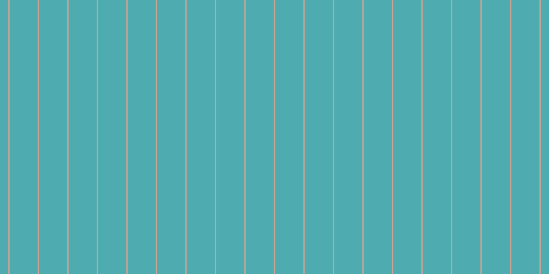 #4eacb1, #caa393 vertical lines, two pixels wide, forty-one pixels apart