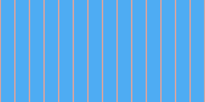 #4eacf3, #eba393 vertical lines, five pixels wide, fifty-two pixels apart