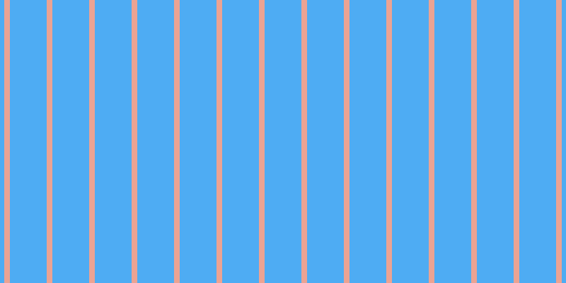 #4eacf3, #eba393 vertical lines, eight pixels wide, fifty-two pixels apart