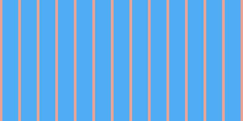 #4eacf3, #eba393 vertical lines, nine pixels wide, fifty-two pixels apart