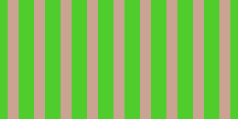 #4ecd2d, #caa393 vertical lines, thirty-seven pixels wide, fifty-two pixels apart