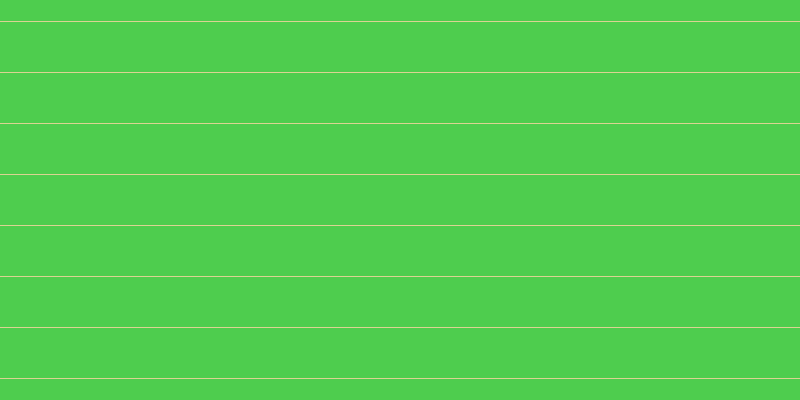 #4ecd4e, #dbd393 horizontal lines, one pixels wide, fifty pixels apart