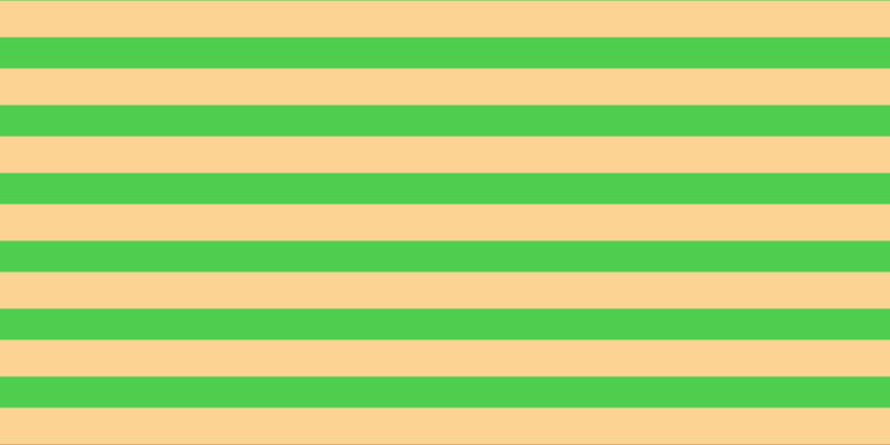 #4ecd4e, #fcd393 horizontal lines, thirty-three pixels wide, twenty-eight pixels apart