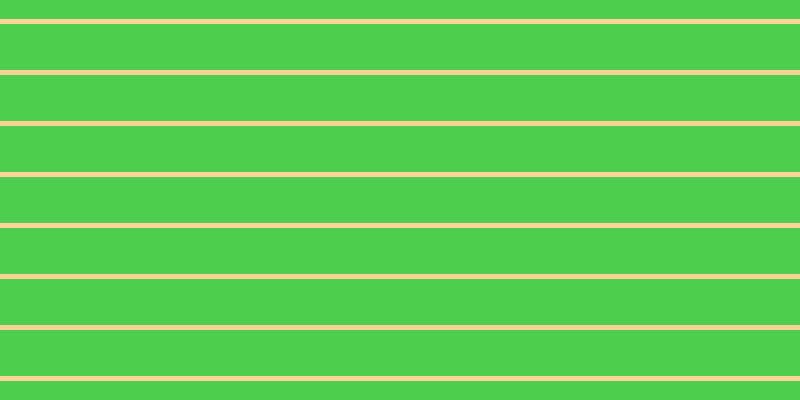 #4ecd4e, #fcd393 horizontal lines, five pixels wide, forty-six pixels apart