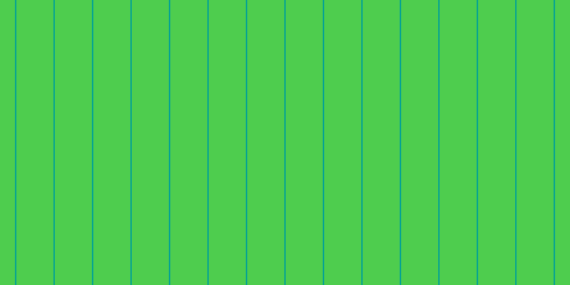 #4ecd4e, #04a393 vertical lines, two pixels wide, fifty-two pixels apart