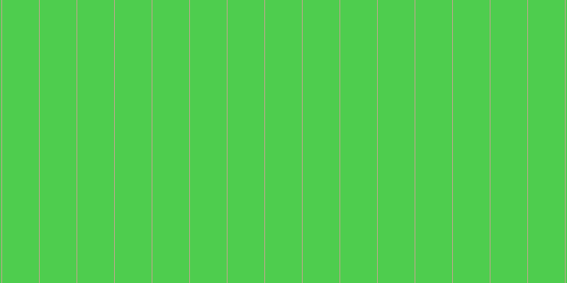 #4ecd4e, #caa393 vertical lines, one pixels wide, fifty-two pixels apart