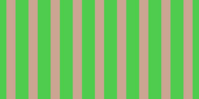 #4ecd4e, #caa393 vertical lines, thirty-seven pixels wide, fifty-two pixels apart
