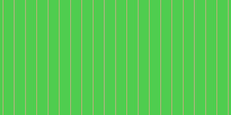 #4ecd4e, #eba393 vertical lines, two pixels wide, thirty-seven pixels apart