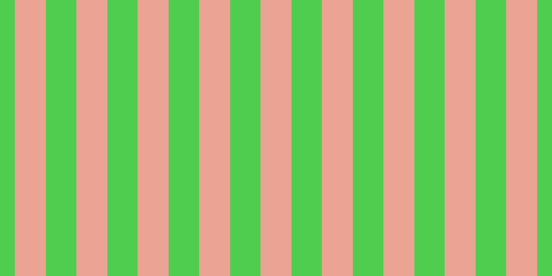 #4ecd4e, #eba393 vertical lines, forty-five pixels wide, forty-four pixels apart