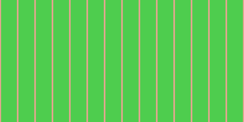 #4ecd4e, #eba393 vertical lines, five pixels wide, fifty-two pixels apart