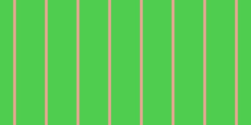 #4ecd4e, #eba393 vertical lines, nine pixels wide, ninety-two pixels apart