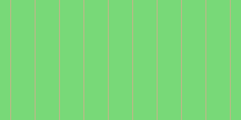 #4ecd4e (75%), #eba393 vertical lines, two pixels wide, seventy-nine pixels apart