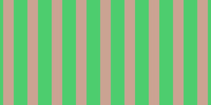 #4ecd6f, #caa393 vertical lines, forty pixels wide, fifty-two pixels apart