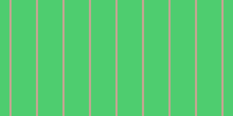 #4ecd6f, #caa393 vertical lines, seven pixels wide, eighty-four pixels apart