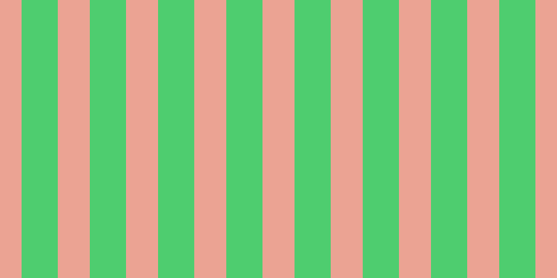 #4ecd6f, #eba393 vertical lines, forty-six pixels wide, fifty-two pixels apart