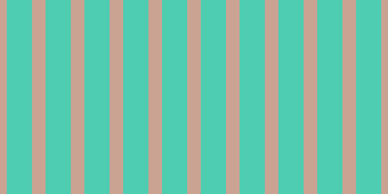 #4ecdb1, #caa393 vertical lines, twenty-eight pixels wide, fifty-two pixels apart
