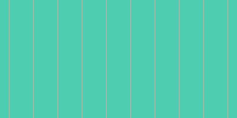 #4ecdb1, #eba393 vertical lines, two pixels wide, eighty pixels apart