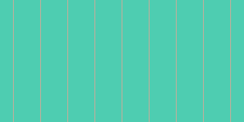 #4ecdb1, #eba393 vertical lines, two pixels wide, eighty-seven pixels apart