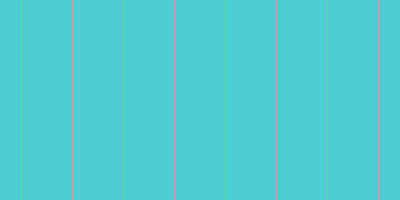#4ecdd2, #caa393 vertical lines, two pixels wide, one hundred pixels apart