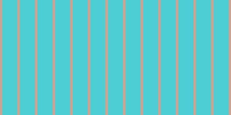 #4ecdd2, #caa393 vertical lines, nine pixels wide, fifty-two pixels apart