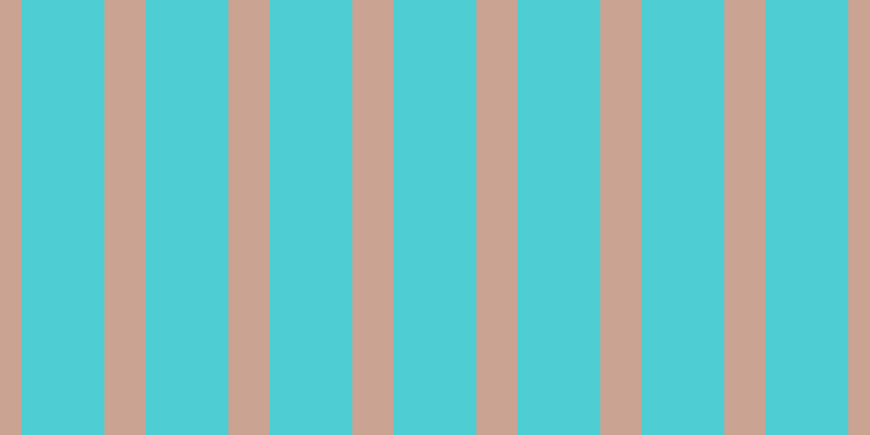 #4ecdd2, #caa393 vertical lines, thirty-eight pixels wide, seventy-six pixels apart