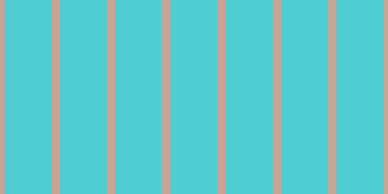 #4ecdd2, #caa393 vertical lines, seventeen pixels wide, ninety-seven pixels apart