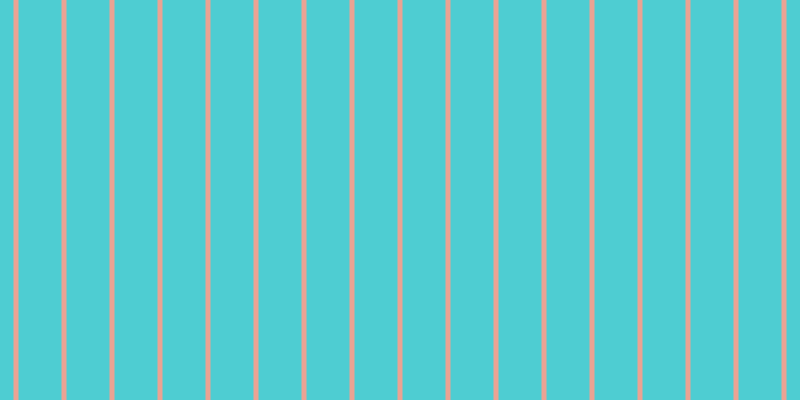#4ecdd2, #eba393 vertical lines, five pixels wide, forty-three pixels apart