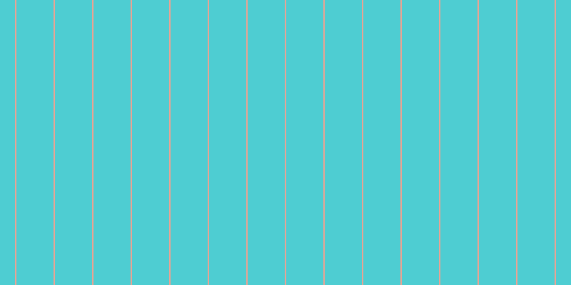 #4ecdd2, #eba393 vertical lines, two pixels wide, fifty-two pixels apart