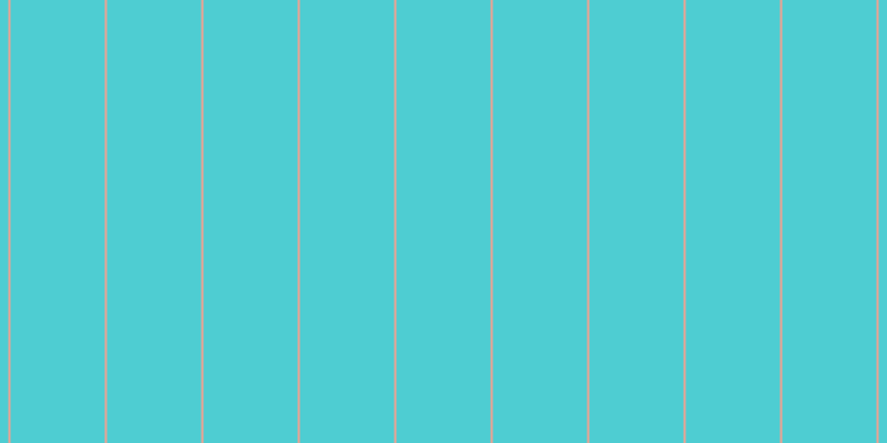 #4ecdd2, #eba393 vertical lines, two pixels wide, eighty-five pixels apart