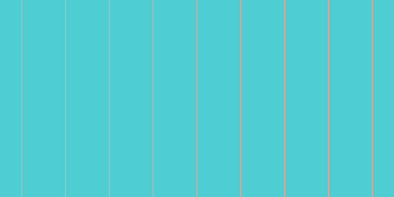 #4ecdd2, #eba393 vertical lines, two pixels wide, eighty-seven pixels apart