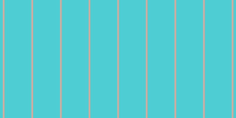 #4ecdd2, #eba393 vertical lines, five pixels wide, ninety-two pixels apart