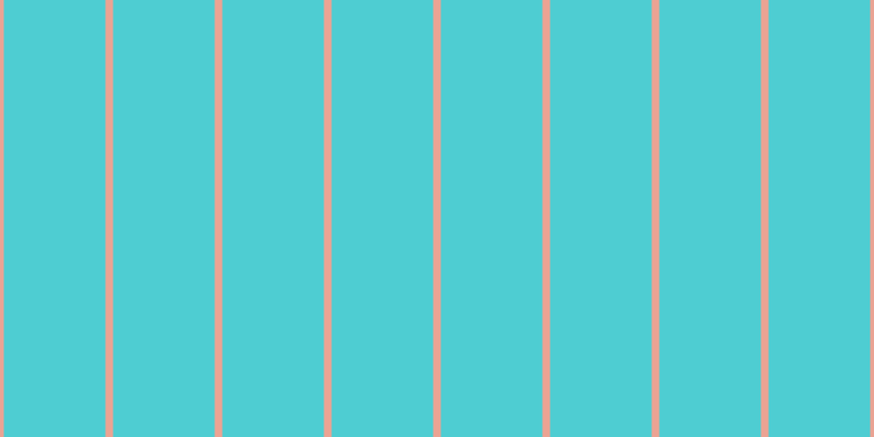 #4ecdd2, #eba393 vertical lines, seven pixels wide, ninety-three pixels apart