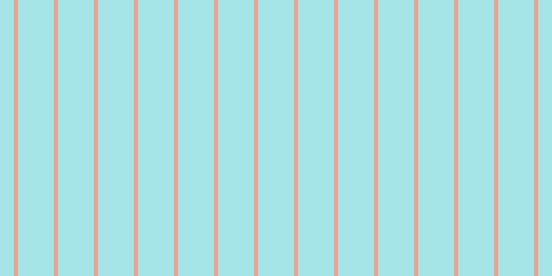 #4ecdd2 (50%), #eba393 vertical lines, six pixels wide, fifty-two pixels apart