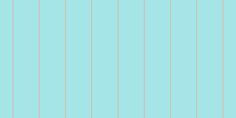 #4ecdd2 (50%), #eba393 vertical lines, two pixels wide, eighty-seven pixels apart