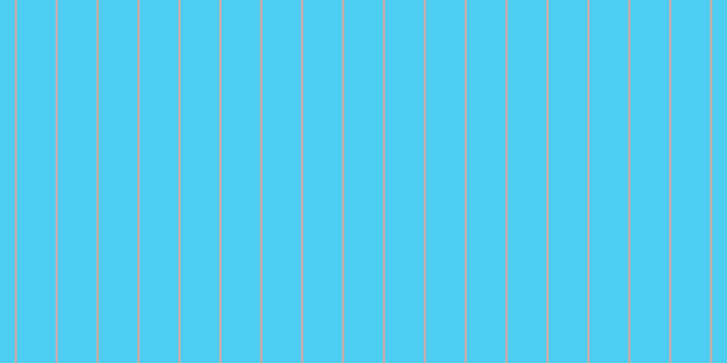 #4ecdf3, #eba393 vertical lines, two pixels wide, forty-three pixels apart