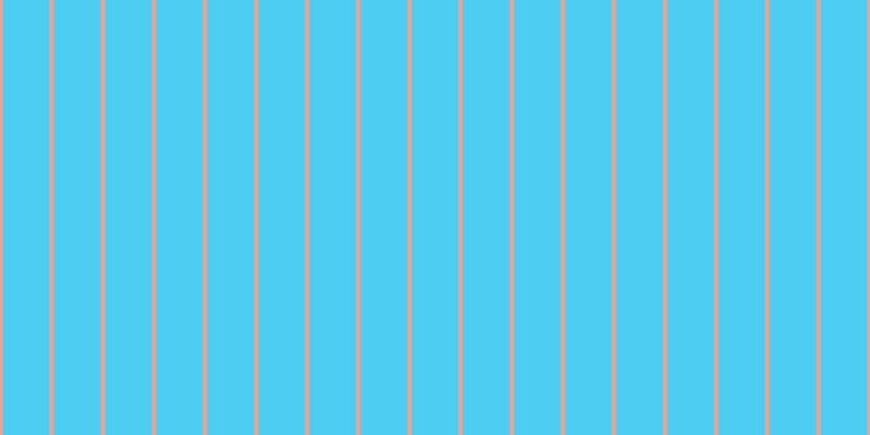 #4ecdf3, #eba393 vertical lines, four pixels wide, forty-three pixels apart
