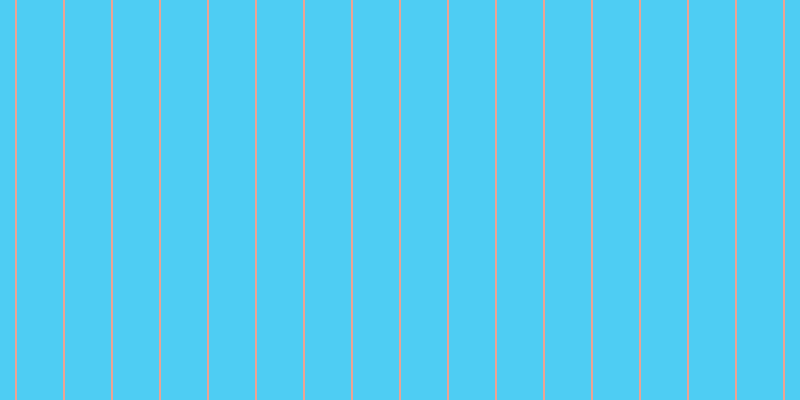 #4ecdf3, #eba393 vertical lines, two pixels wide, forty-six pixels apart