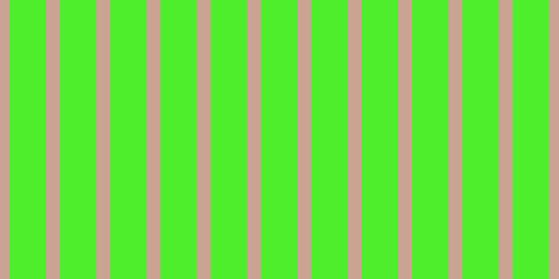 #4eee2d, #caa393 vertical lines, twenty pixels wide, fifty-two pixels apart