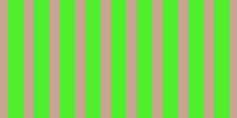 #4eee2d, #caa393 vertical lines, thirty-five pixels wide, fifty-two pixels apart