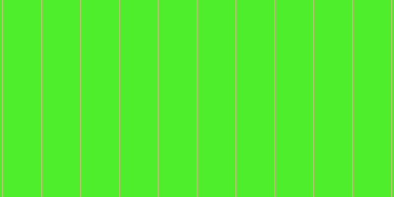 #4eee2d, #eba393 vertical lines, two pixels wide, seventy-seven pixels apart