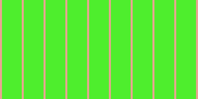 #4eee2d, #eba393 vertical lines, eight pixels wide, eighty pixels apart
