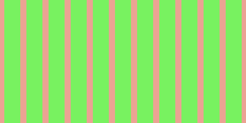 #4eee2d (75%), #eba393 vertical lines, twenty pixels wide, fifty-two pixels apart