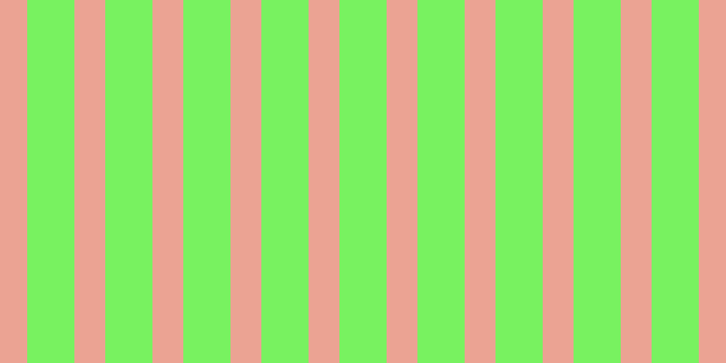 #4eee2d (75%), #eba393 vertical lines, thirty-four pixels wide, fifty-two pixels apart