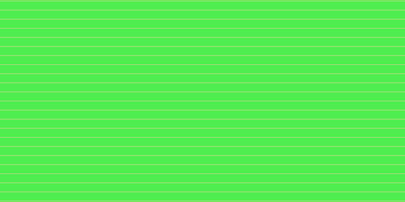 #4eee4e, #dbd393 horizontal lines, one pixels wide, seventeen pixels apart